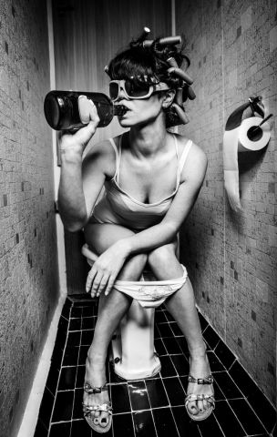 Drinking girl