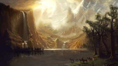 The mountains