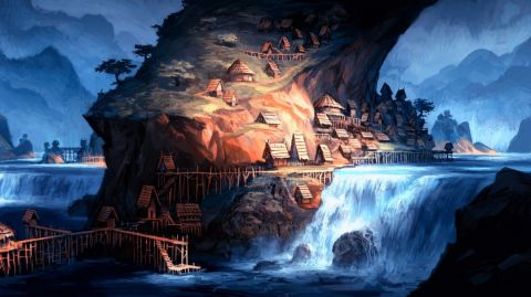 Fairytale waterfall