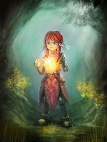 Elf in the forest